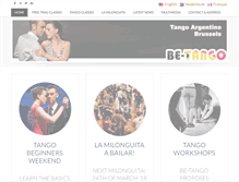 Tablet Screenshot of be-tango.com